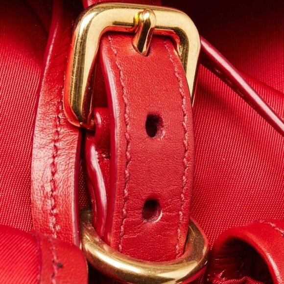 Prada Rosso Re-Nylon Small Backpack Bag - 1BZ677 - Picture 8 of 12